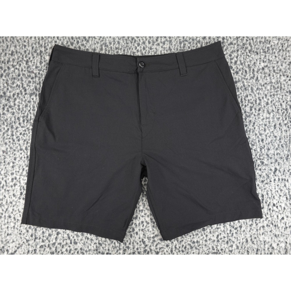 American Giant Shorts Mens 34 Black Technical Performance 9 Inch Inseam USA